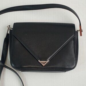 Alexander Wang Black Leather Envelope Prisma Crossbody Bag Purse